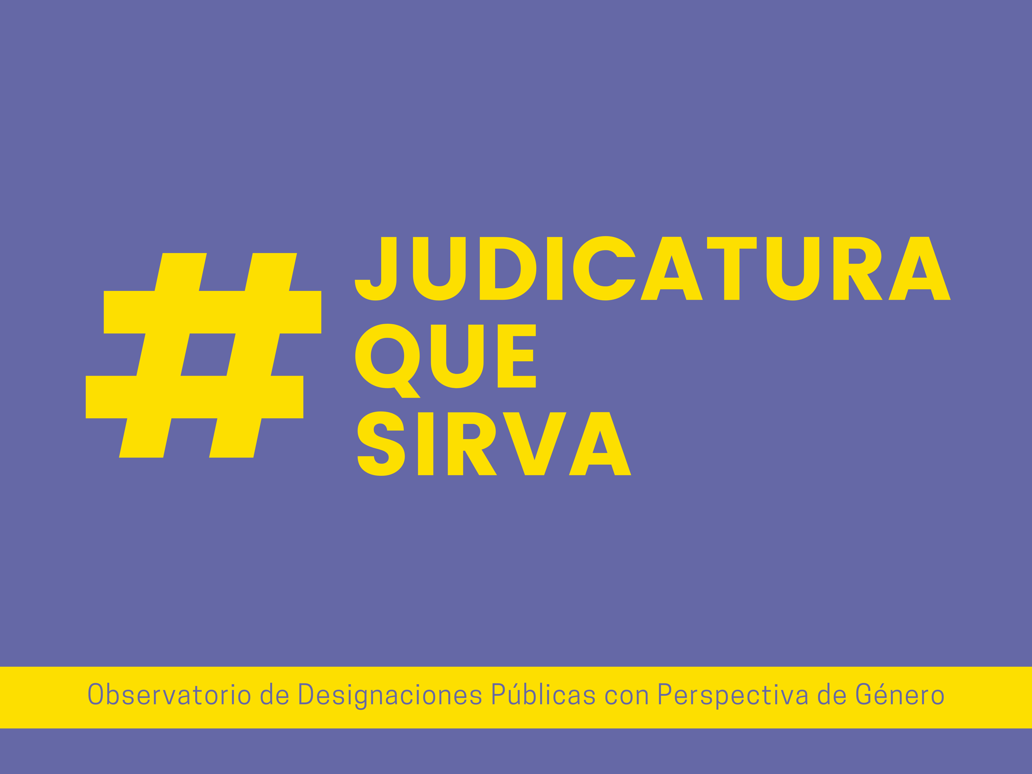 Judicatura que sirva